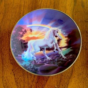 Unicorn and Rainbow Collectors Plate